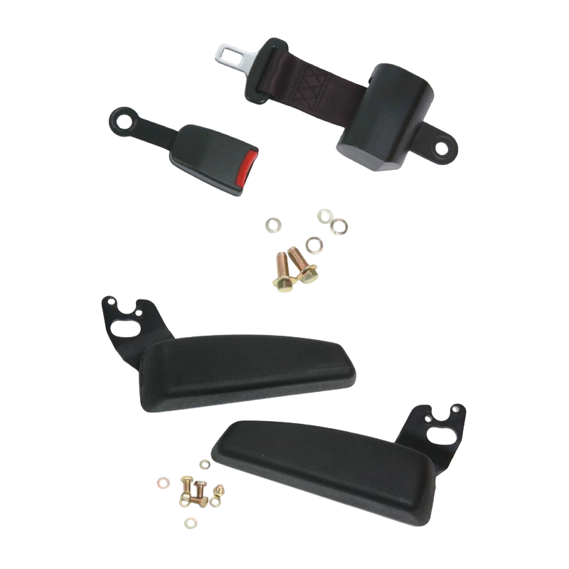 BF1-1 Odolné ergonomické certifikované sedlo vysokozdvižného vozíku pro vysokozdvižné vozíky s vnitřním spalováním s černým vinylem