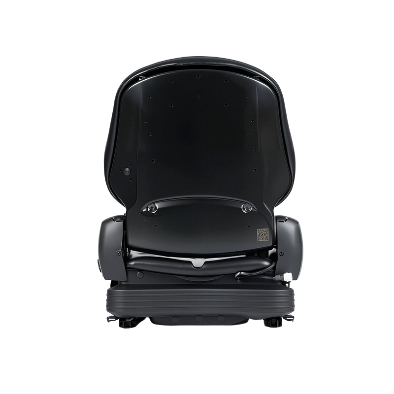 Nízkoprofilové vinylové náhradní sedadlo BF16 s mechanickým odpružením pro vysokozdvižné vozíky pro manipulaci s materiálem – černé s EN13490 IT1+IT2