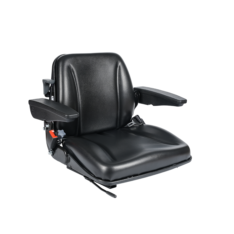 BF8-4 Odolné mechanické skládací zemědělské sedadlo pro zemědělské vysokozdvižné vozíky s nastavením hmotnosti 