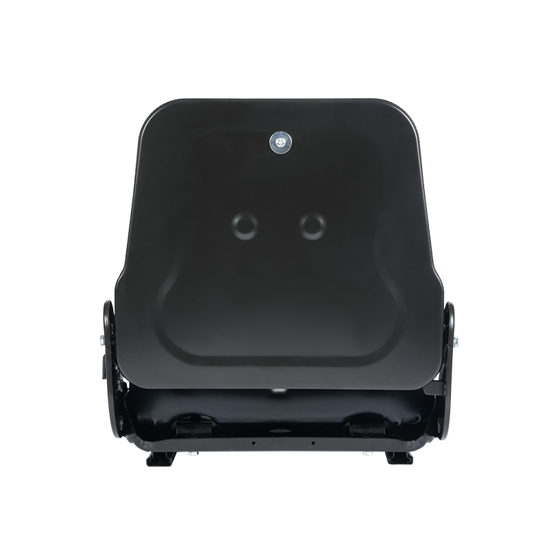 BF1-2 sklopná plochá průmyslová sedačka pro plošinové vozíky s prostorově efektivní konstrukcí sklopení dopředu o 95°