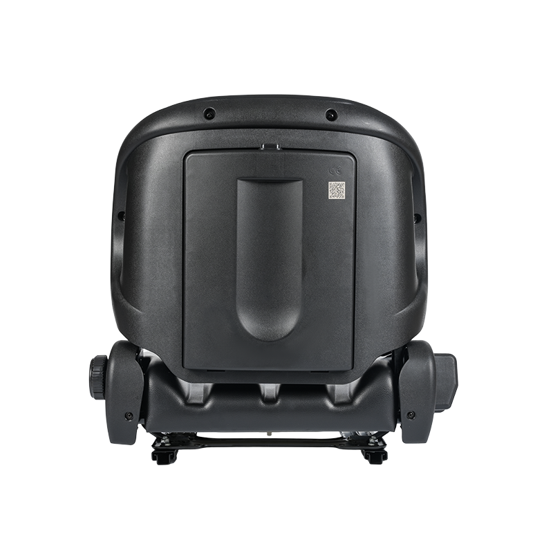 Univerzální ploché sedadlo BF2-2 pro letištní traktory s 60° sklápěním, zatahovacím bezpečnostním pásem a schránkou na dokumenty